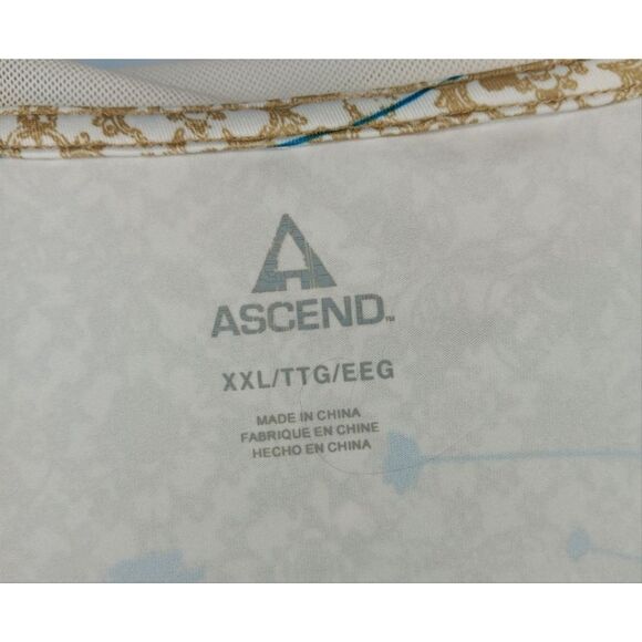 Ascend Full Zip Tan Print Hoodie 2X - Picture 13 of 16